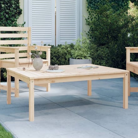 vidaXL - Tuintafel - 121x82,5x45 - cm - massief - grenenhout