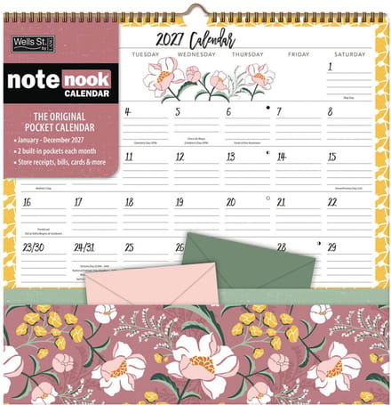 Flora en Fauna Pocket Note Nook Kalender 2027
