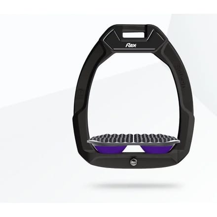 Veiligheidsstijgbeugels Endurance Zwart/Grijs/Paarse Flex-On Safe-On