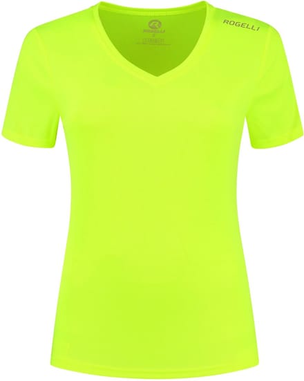 Rogelli Promo Dames Hardloopshirt - Korte mouw - Geel