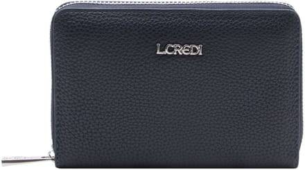 L.CREDI portemonnee Perla Zip Around Wallet Marina donkerblauw