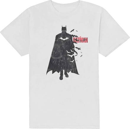 DC Comics Batman - The Batman Distressed Figure Heren T-shirt - M - Wit