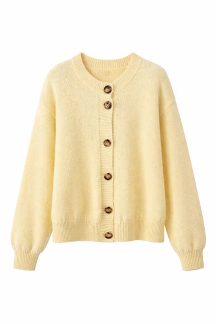 Mode Dames Vest - Gebreid - Geel - Oversized