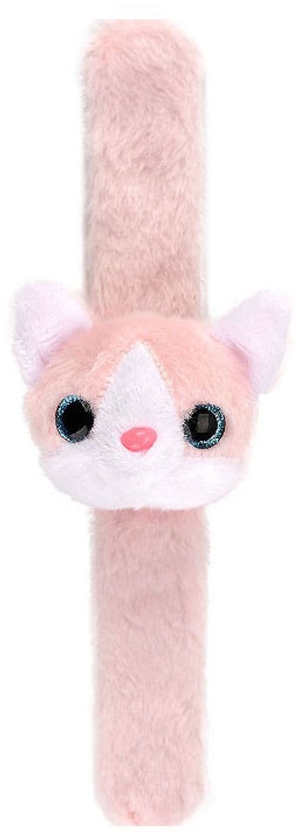 Pluche Klaparmband Katje Roze