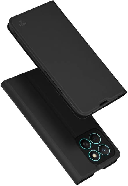 Hoesje geschikt voor HONOR X8c - Techsuit Magskin Book Wallet Case - Zwart