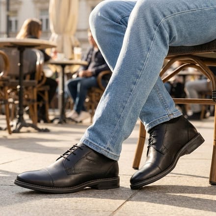 Bugatti Veterschoenen zwart Leer - Maat 42