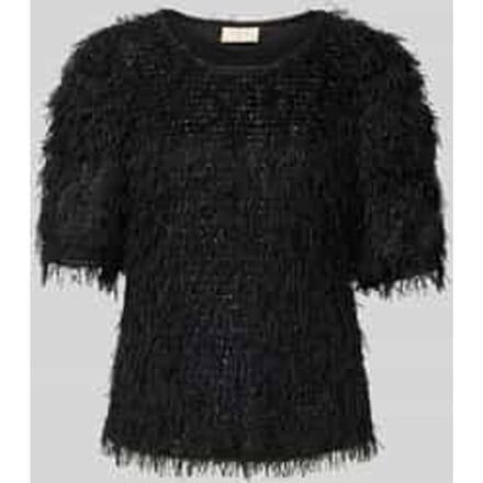 Pullover met franjes en ronde hals, model 'MARLIN'