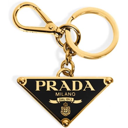 Prada Driehoek Logo Sleutelhanger 1ps057 66a F019f 1PS057 66A F019F beige