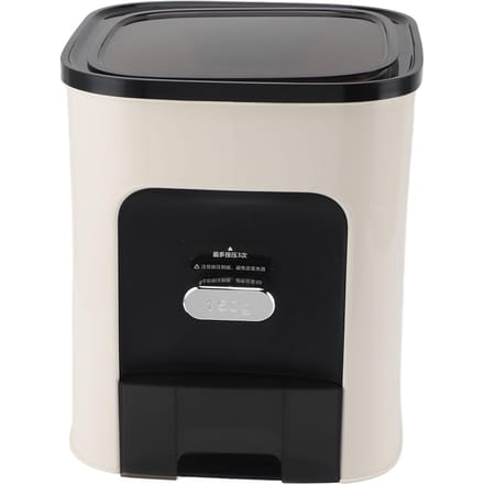 Keukenrijstlemmer van PET en PP, multifunctioneel, verdikte graanbewaarbak, klein formaat, 6 kg L gray