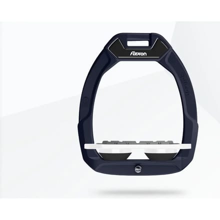 Zadelsteunen voor paardenrijden Plat Grip Marine/Wit/Zwart Flex-On Safe-On