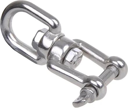 ProPlus Wartelsluiting 6 mm - A4 RVS Aisi 316 - Oog/Vork - 1.350 daN