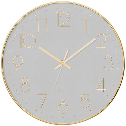 Eazy Living Wandklok Ø 30 cm Astin Grijs