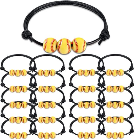 Dailygoods - 20 Stuks Verstelbare Softbal Armband voor Sportliefhebbers