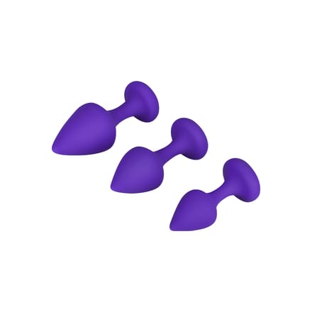 FeelzToys Bibi - Buttplug Set - Paars - 3 stuks