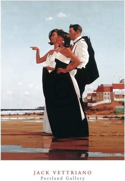 Kunstdruk Jack Vettriano - The Missing Man II 40x50cm