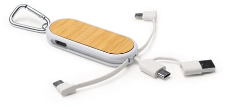 5-in-1 oplaadkabel - USB- en Type C-ingang, evenals Micro USB-, Type-C- en Lightning-uitgangen