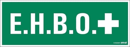 Pickup bord 33x12 cm - EHBO - E.H.B.O. Eerste Hulp Bij Ongelukken