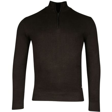 Baileys Trui Half Zip Allover 2-Tone Donker Groen / male