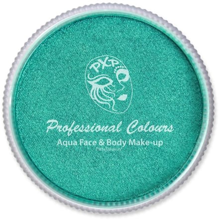 Aqua schmink metallic groen