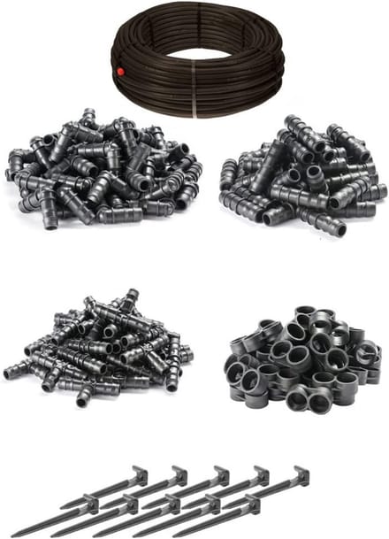 Druppelslang Set met Drukcompensatie 16mm - 100 Meter Tuinirrigatie