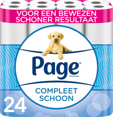 Page toiletpapier - 24 rollen - Compleet Schoon wc papier - met een vleugje katoen
