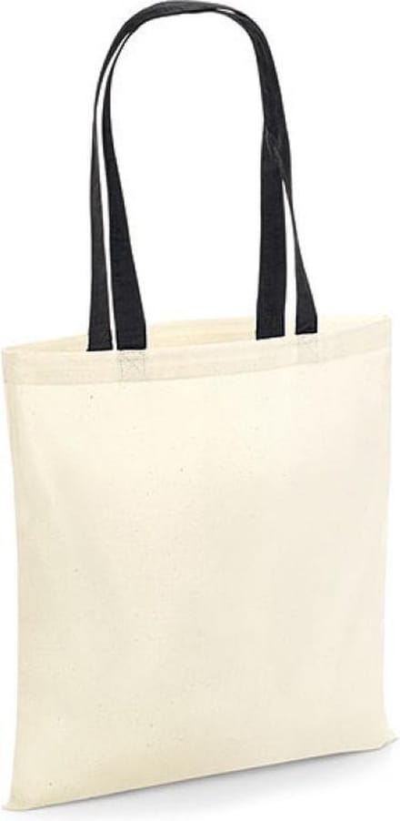 Bag for Life - Contrast Handles (Zwart)