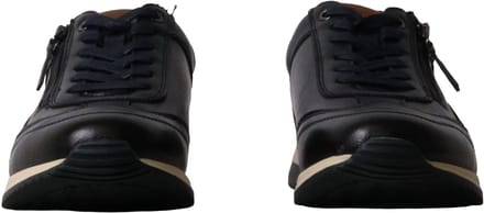Laken lage sneakers met veters