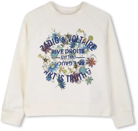 Zadig & Voltaire X60537 Sweatshirt Beige 6 Years Meisje