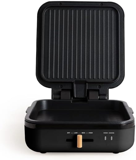 Multifunctionele Grill met 180 Graden Opening en Temperatuurregeling