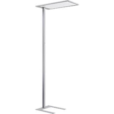 Staande ledlamp Spittler SL720, incl. daglichtsensor, indirect/direct schijnend, 8940 lm, wit-aluminium