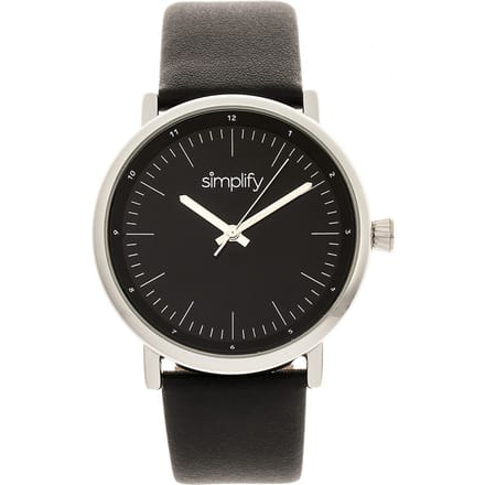 Vereenvoudig het 6200 horloge met leren band