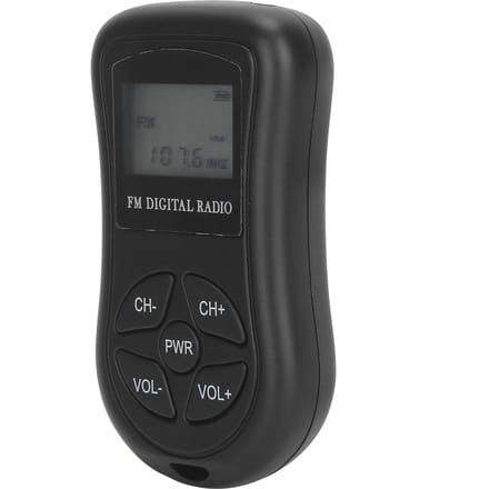 KDKA-600 Professionele Radio Mini Draagbare FM Stereo Ontvanger LCD-Display met Oortelefoon