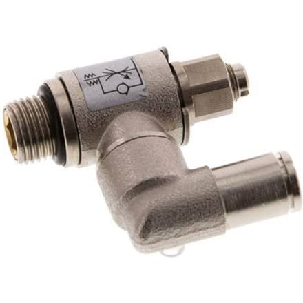 Draaibaar Regelventiel 4 mm - G1/8'' Regeling-Uit Messing Sleufschroef