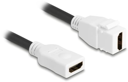 HDMI Keystone module - HDMI (v) | HDMI2.1 (8K 60Hz + HDR) | wit | 0,20 meter
