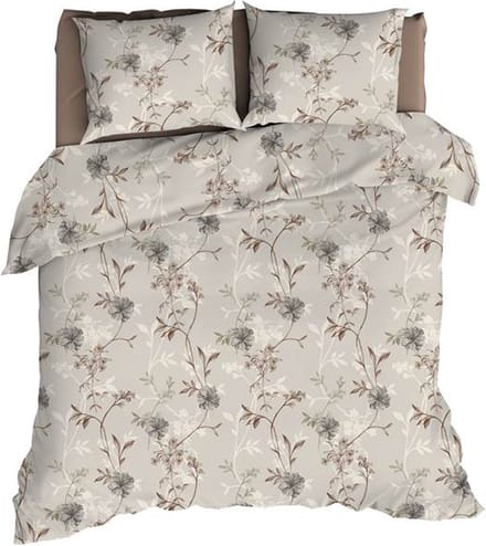 Romanette Richelle Dekbedovertrek - Extra breed - 260x200/220 cm - Beige