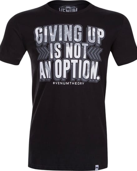 Venum THEORY T-Shirt Katoen Zwart - XL