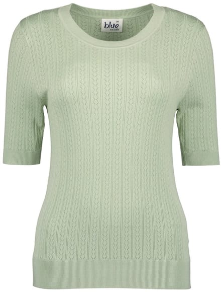 Blue Seven - Trui 147189 groen ronde hals korte mouw - maat 36