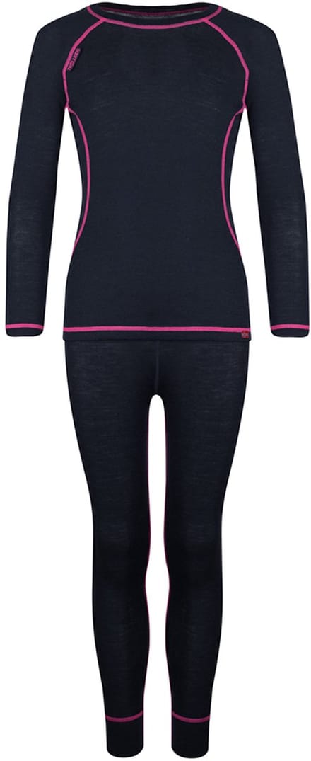 Trollkids Merino Lange Mouwen Basislaagset Zwart 140 cm Kinderen