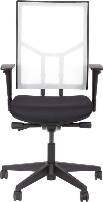 Ergonomische bureaustoel 987 zwart stof/wit mesh