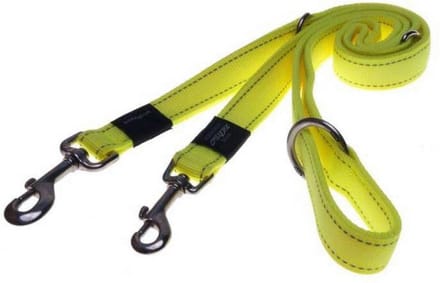 Rogz Utility Multilijn - Hondenriem - 180x1.6 cm Geel M