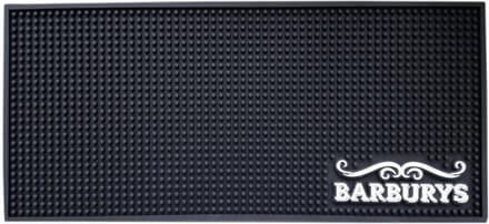 Barburys Pick-Up anti-slip mat for barber tools zwart