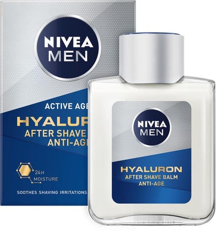 NIVEA MEN Anti-Age Hyaluronzuur Aftershave Balsem - Aftershave Balm met Hydraterende werking - 100 ml