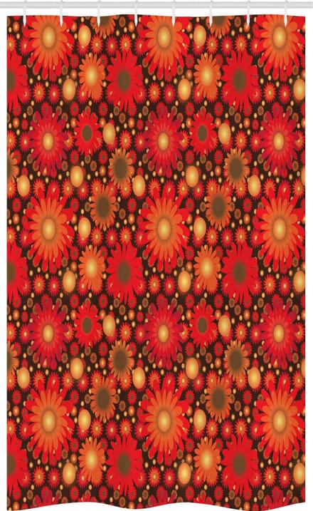 ABAKUHAUS douchegordijn – 120x180 cm, Vivid Botanisch, Polyester
