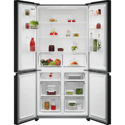 AEG 6000 TwinTech® NoFrost - Koel/vrieskast vrijstaand 190 cm Black VCM OM7MR601DB