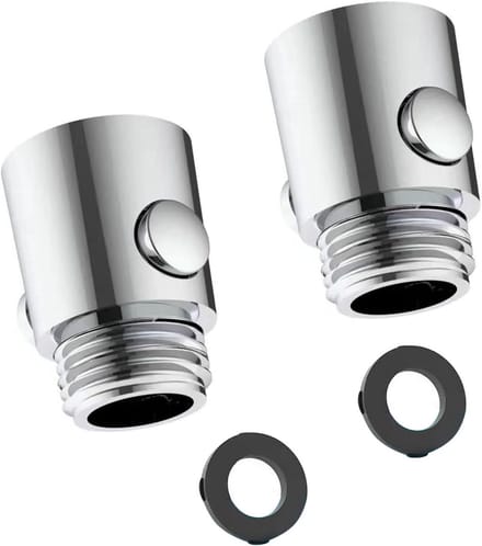 Waterstopkraan Set van 2, Douche Waterstopper, Stroombegrenzer voor Handdouche en Douchekop, Efficiënte Waterbesparing en Gemakkelijk Gebruik