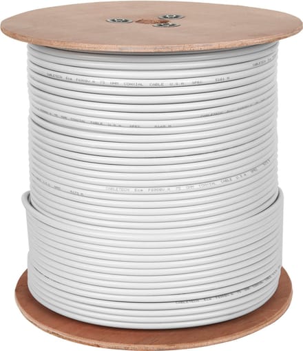 Cabletech F690BV.A - Coaxkabel - 305m - Wit - Betrouwbare signaaloverdracht
