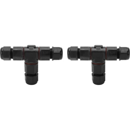 2 Stuks T-stuk Draadconnectoren IP68 Waterdicht 2-pins 3-pins T-vormige Elektrische Klemmenadapter voor