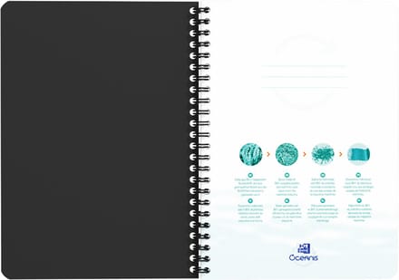 Oxford Office spiraalboek 'Oceanis', DIN A4, PP, geruit