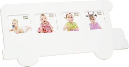 Deknudt Frames fotolijst S68MF1 E4B - autobus - wit - 4 foto's 7x8 cm