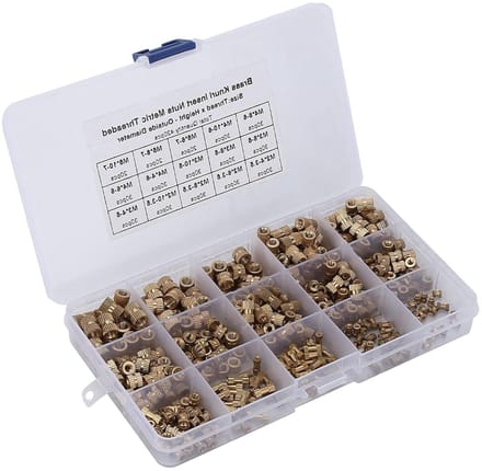 420 Stuks Interne Draad Kartelmoer Messing Draad Insert Moer Sorteer Kit - M2 M3 M4 M5